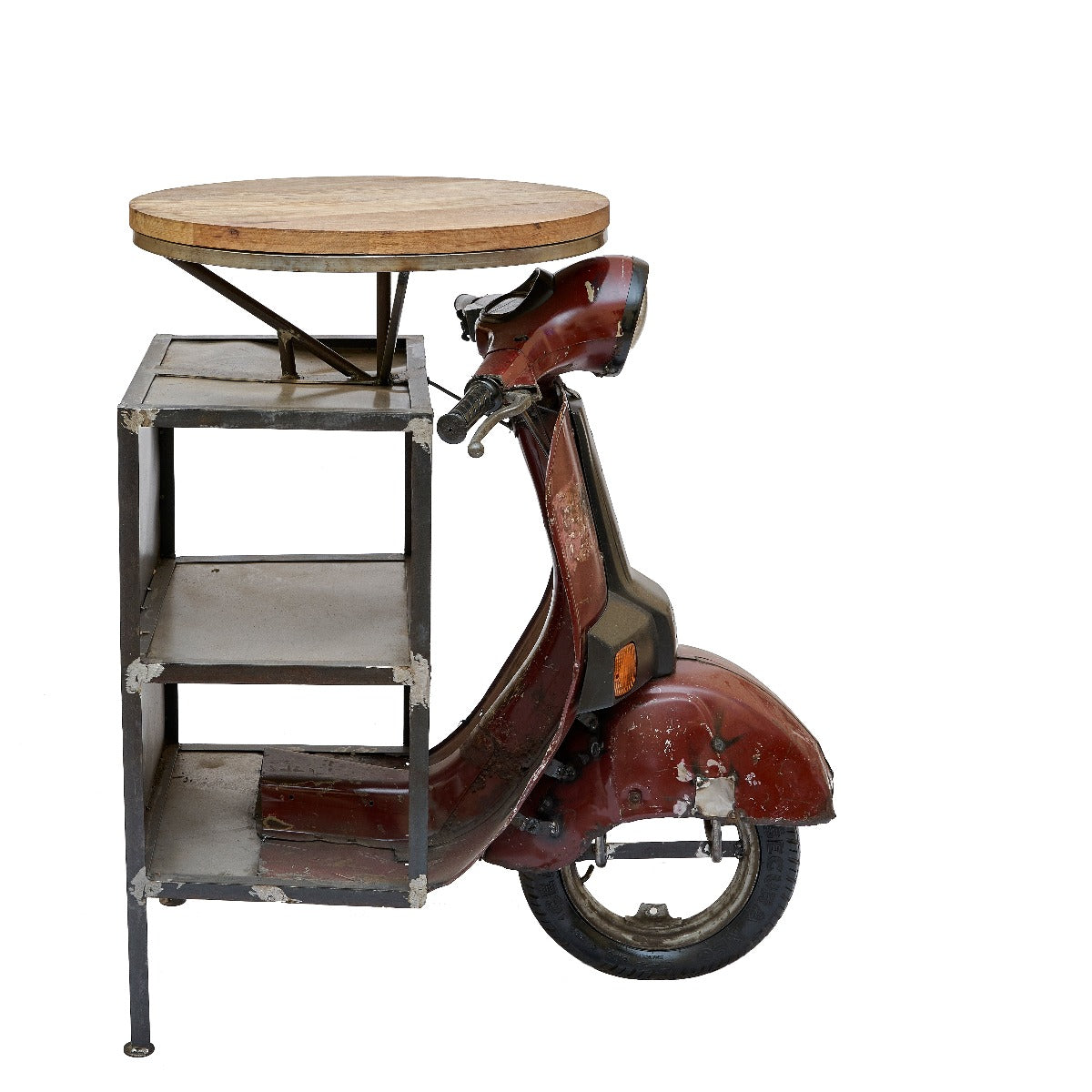 mesa alta de bar para scooter vintage
