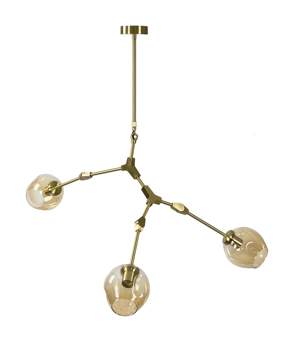 Lámpara de techo moderna Lindsey 3 Chandelier