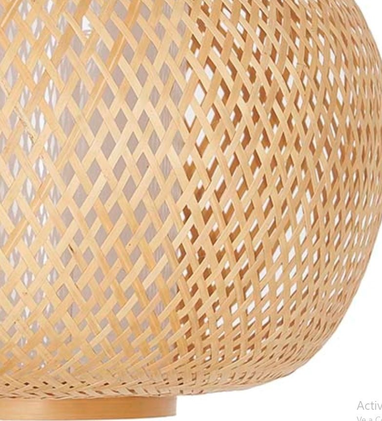 Luminária de teto de vime natural trançado Loana