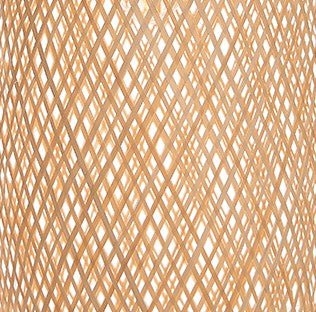 Lámpara de techo ratán natural Lenna