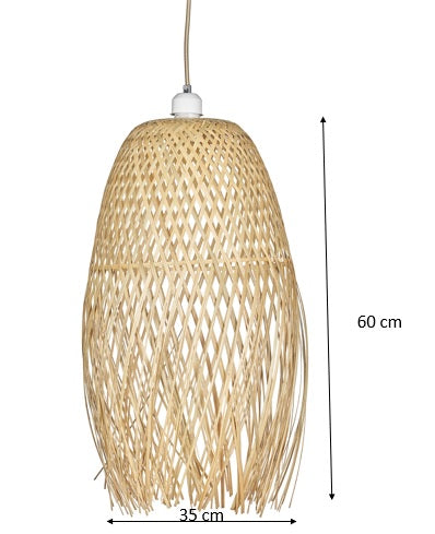 Lámpara de techo ratán Marlon 35 cm