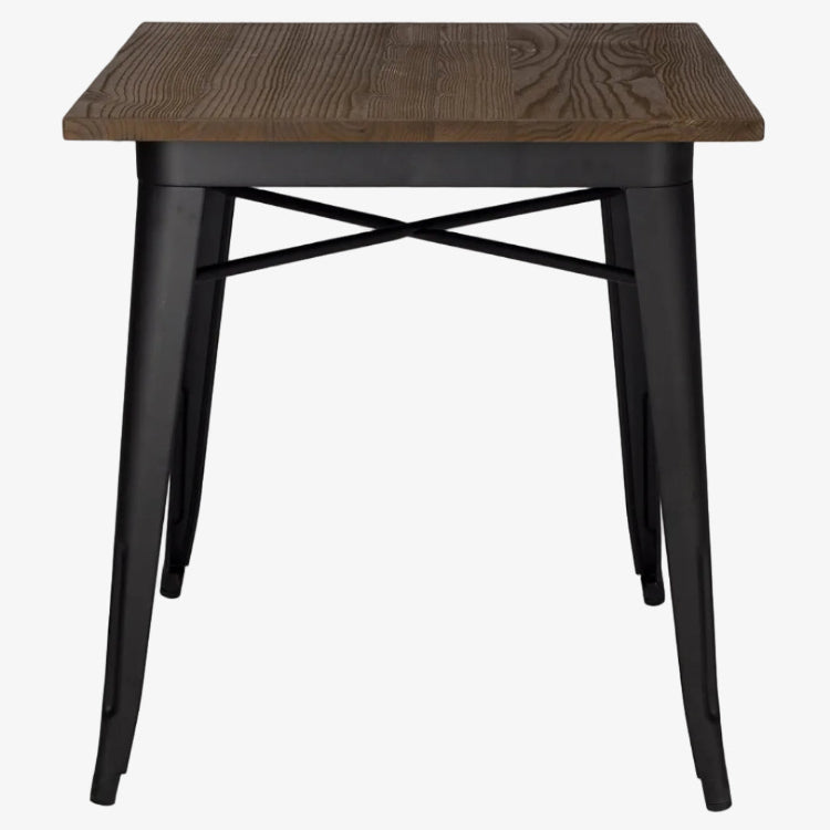 Mesa comedor industrial Tolux Madera negro mate - Vintahome