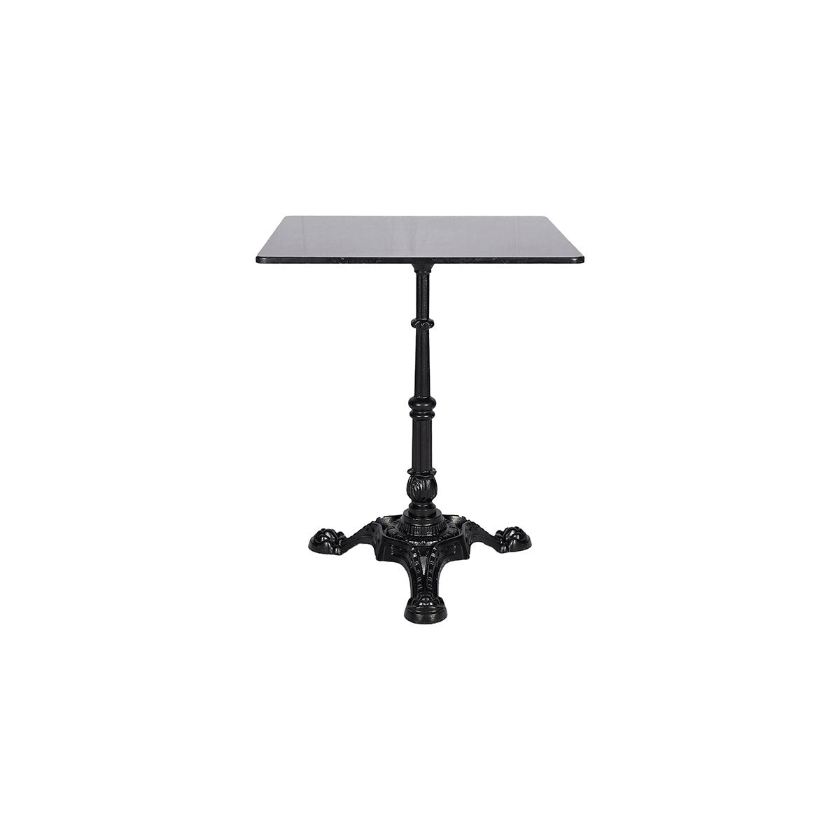 Mesa de bar con base de 3 y tapa de mármol cuadrada 60x60cm
#color_Negro