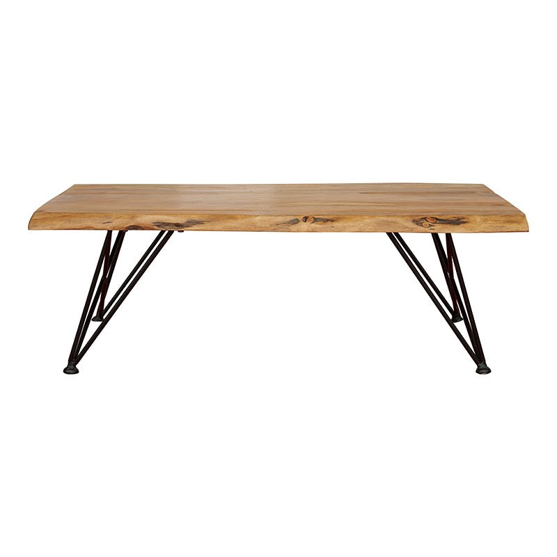 Mesa de centro con tapa de acacia