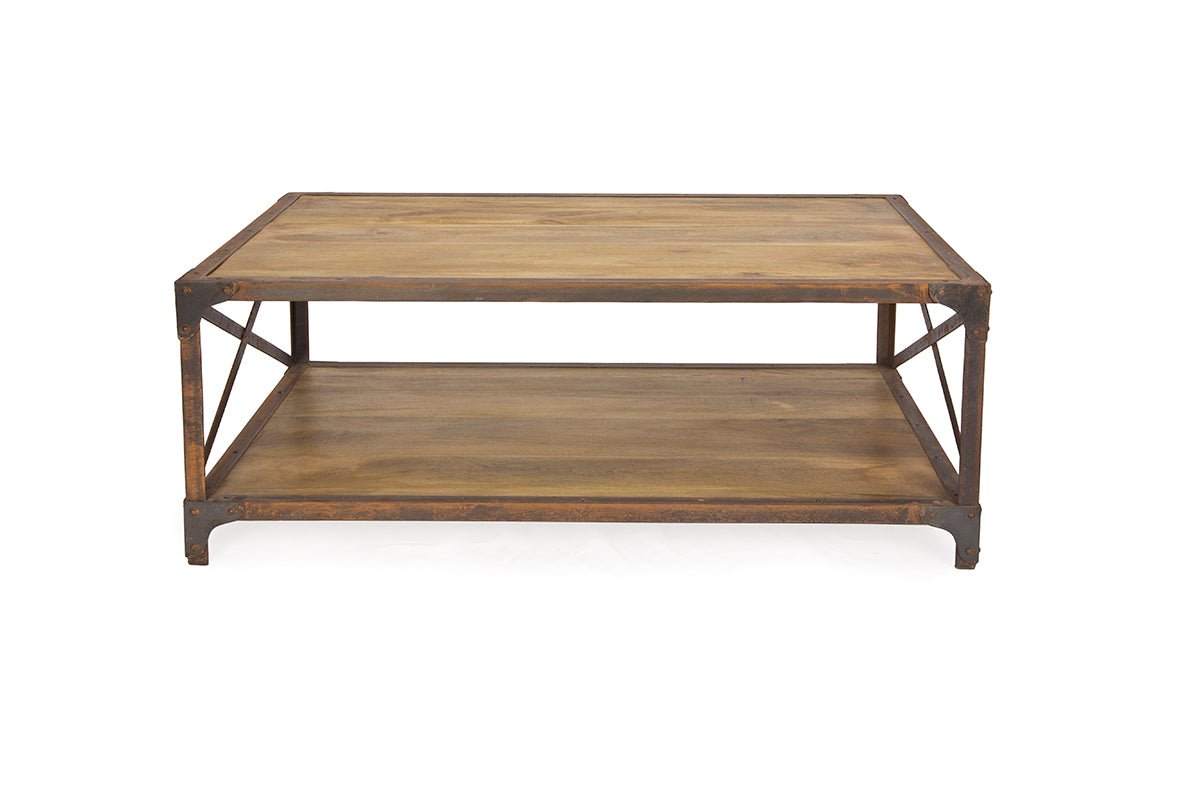 Table Basse Industrielle Oxyde