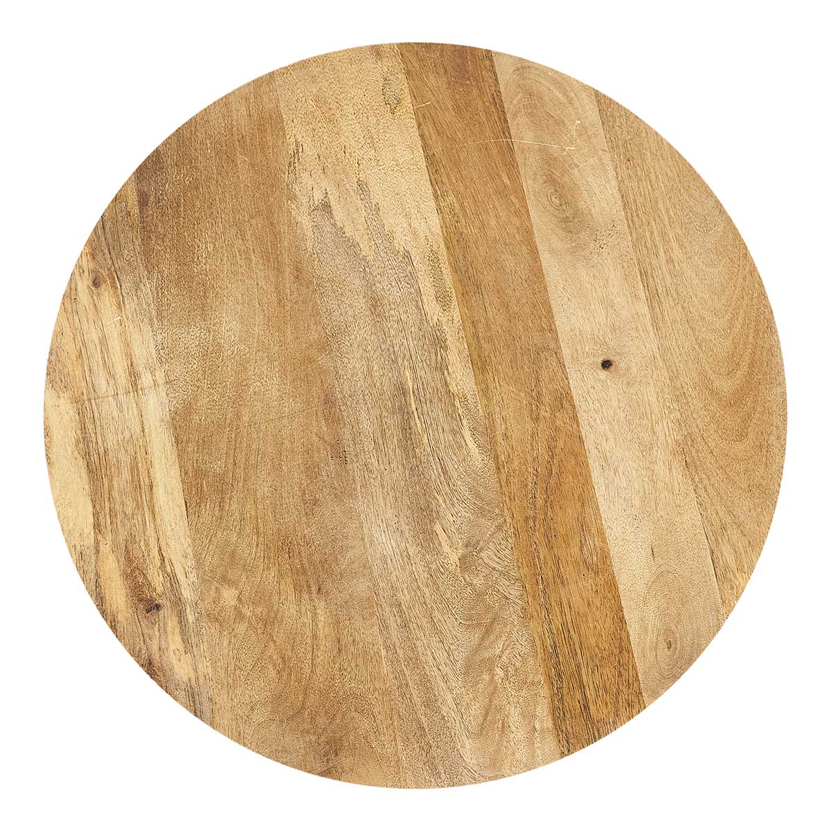 Mesa de centro industrial con tapa de madera