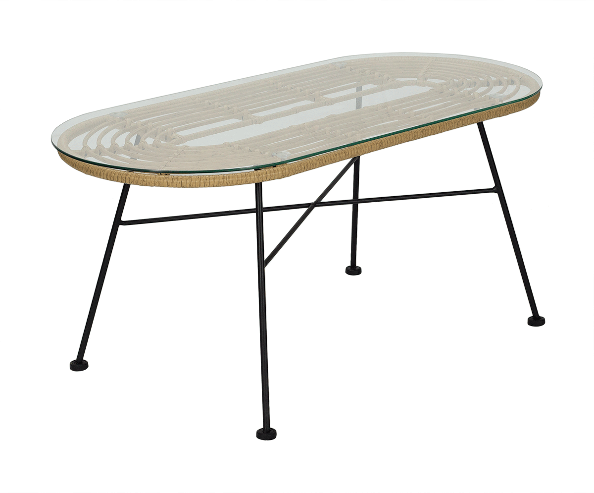 Mesa de centro rattan Akila - Vintahome