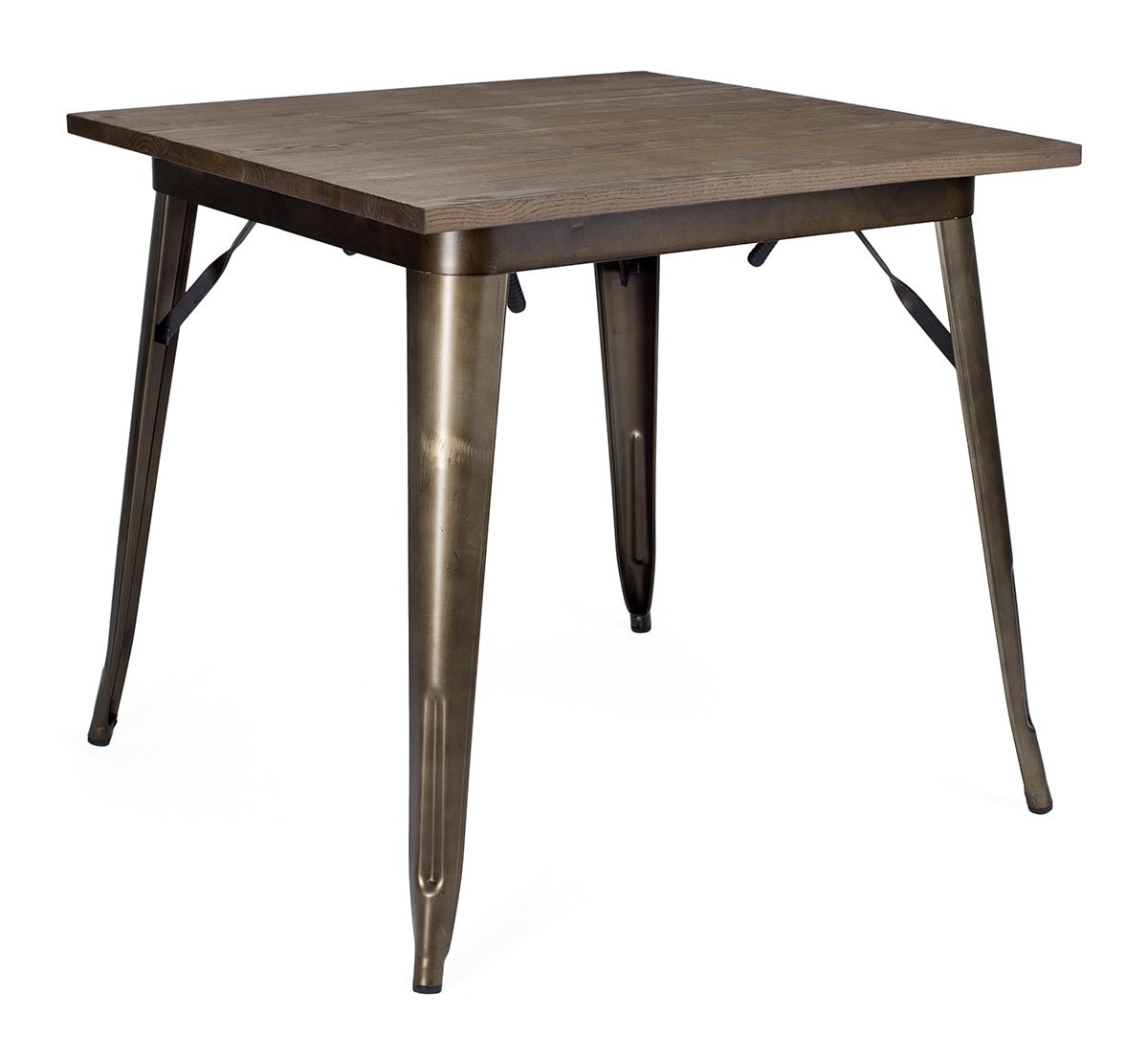 Table à manger industrielle 80x80 Tolux Pliante