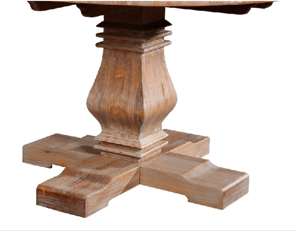 Mesa de jantar colonial em madeira de pinho 120 Eleonora