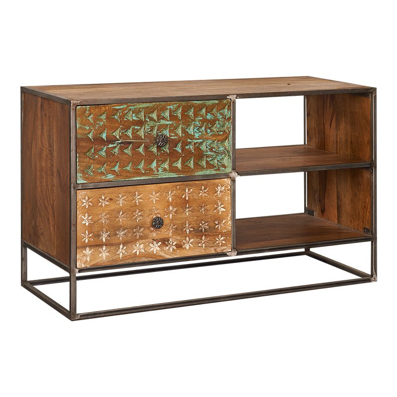 Industriële houten tv -meubels Orion