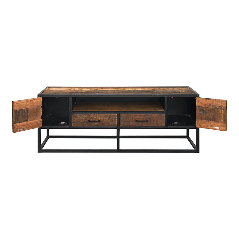 Compre Mueble TV Industrial Madera y Acero