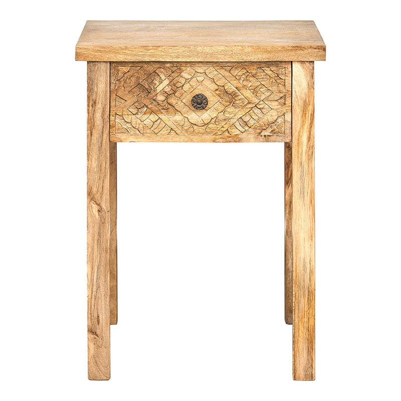 Mesa de cabeceira de madeira vintage Colon