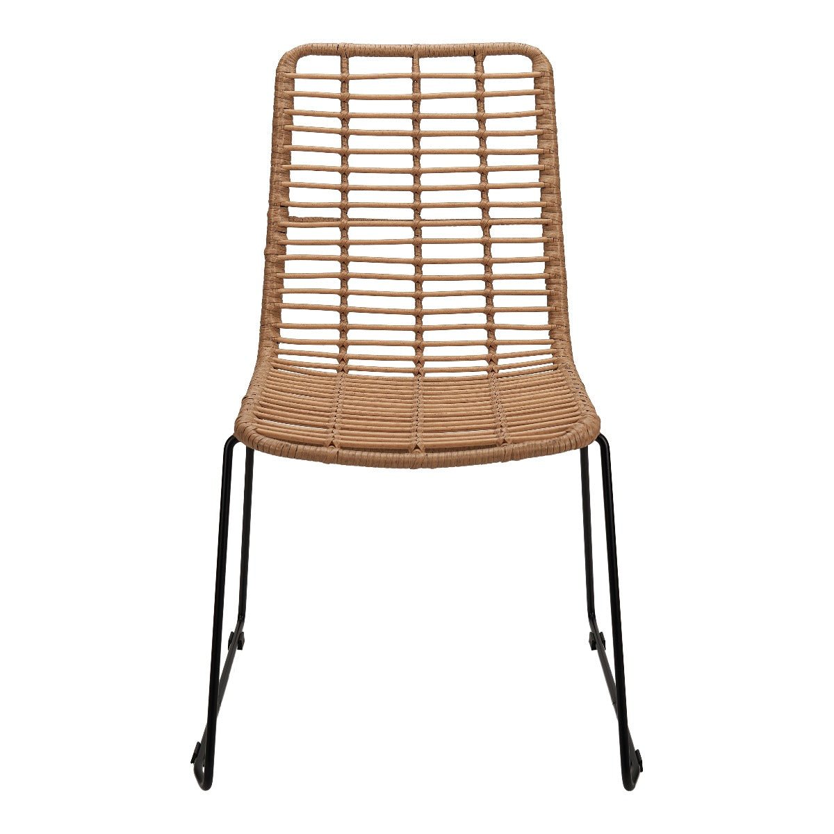 Silla de comedor apilable de ratán sintético Moscow