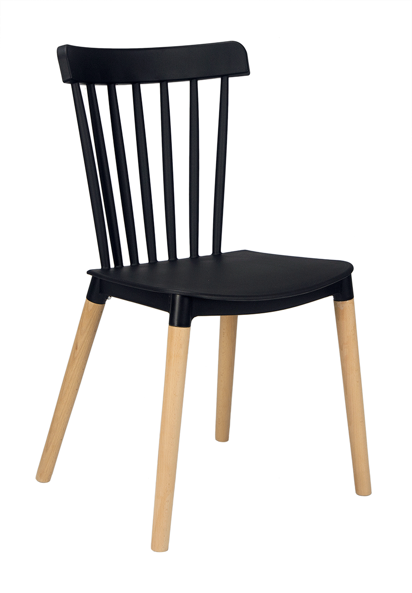 Silla de comedor Nordic Linna
#color_Negro