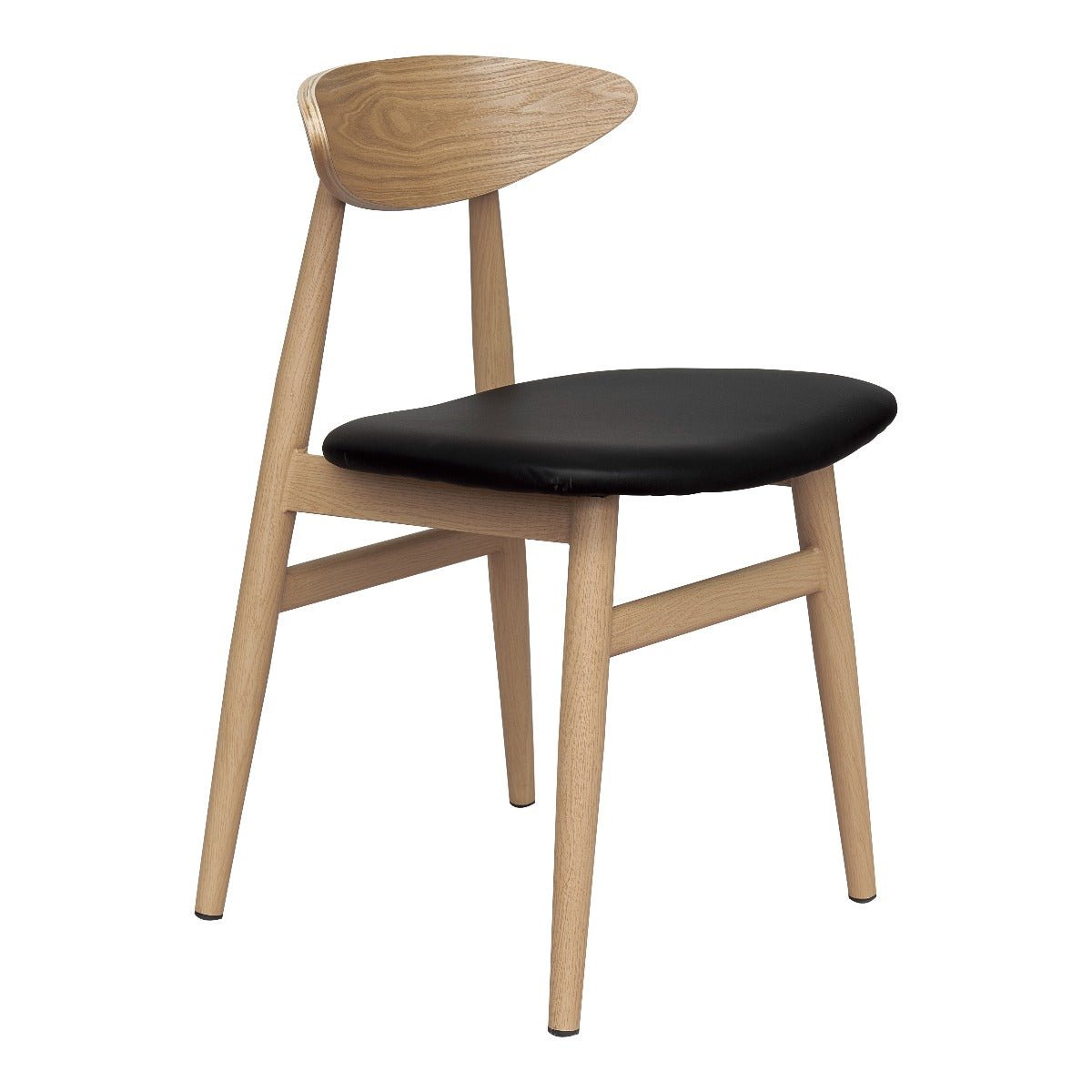 Silla de comedor estilo danés natural Dalma