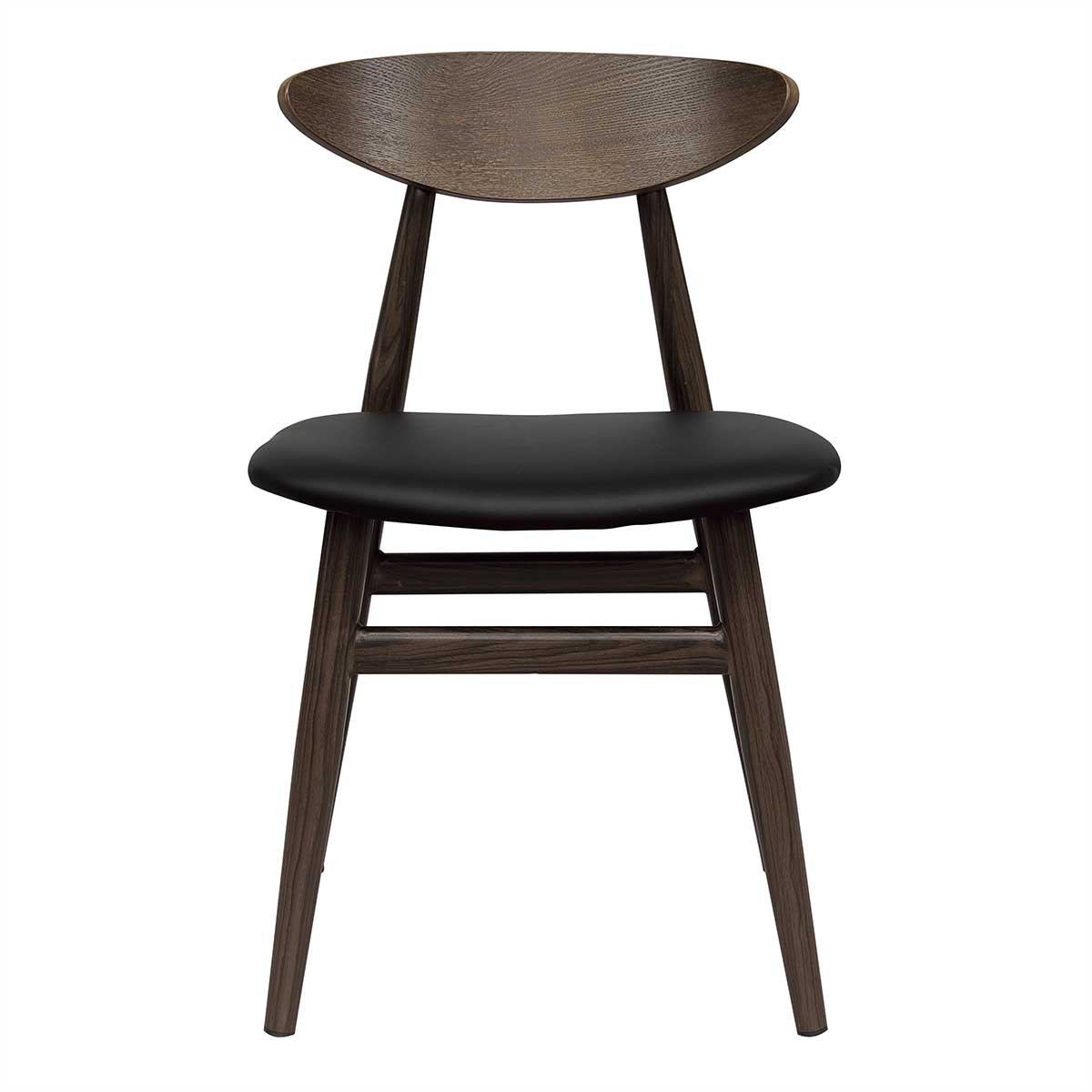 Chaise de salle à manger de style danois Dalma en noyer