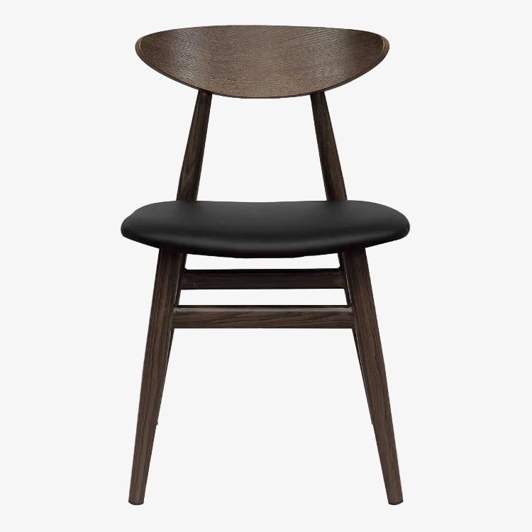 Chaise de salle à manger de style danois Dalma en noyer