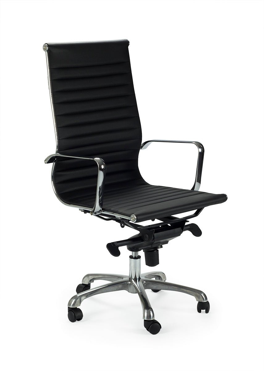 Silla River Tapizada respaldo alto
#color_Negro