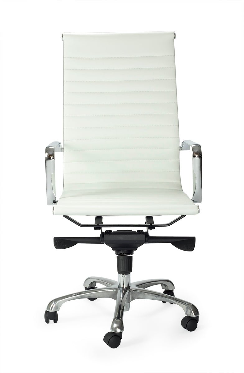 Silla River tapizada respaldo alto
#color_Blanco