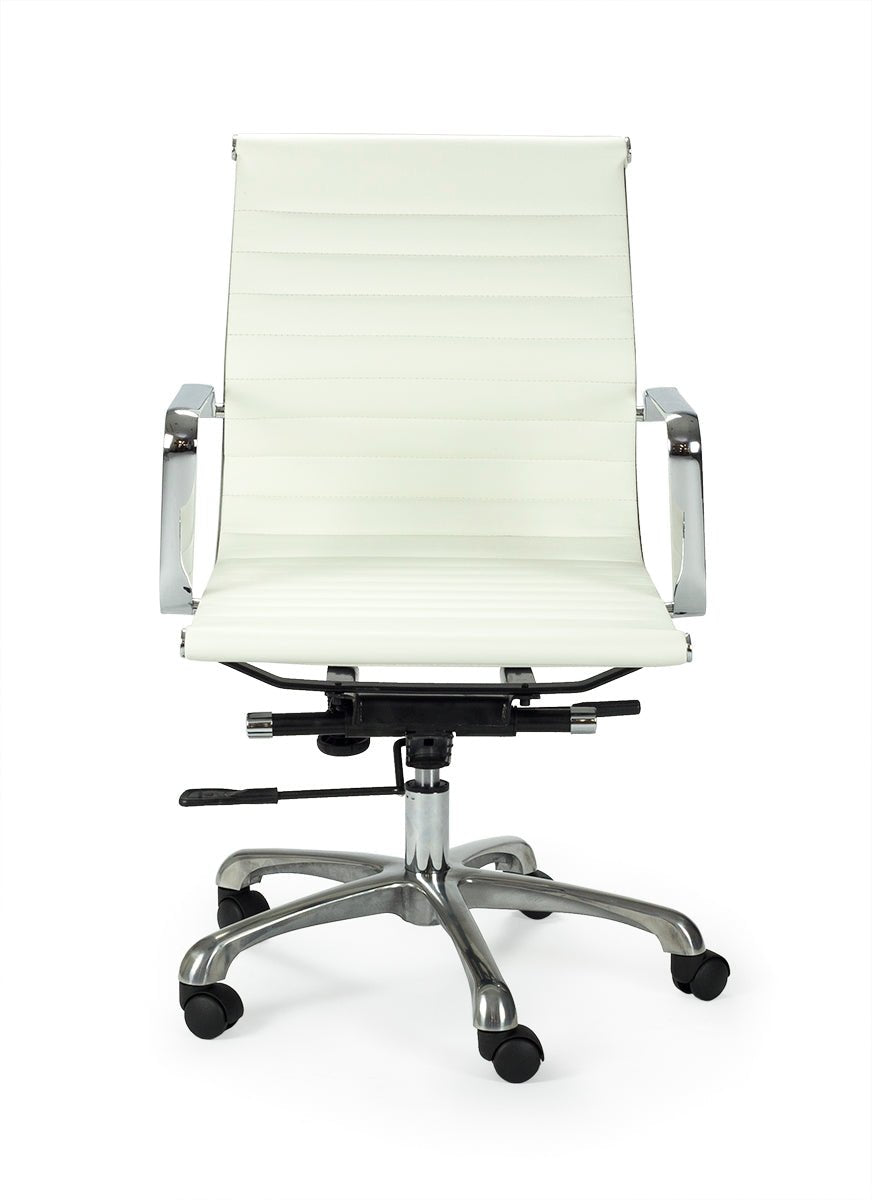 Silla River tapizado respaldo bajo
#color_Blanco