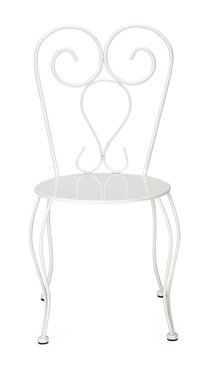 Silla jardín  bistró Double Cuore  - Comprar silla de diseño
#color_Blanco