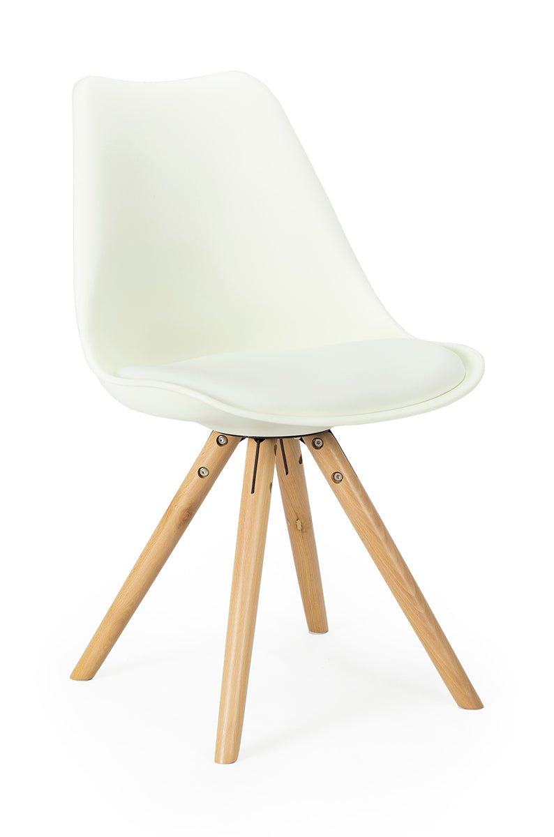 Silla nórdica Kassia 
#color_Blanco