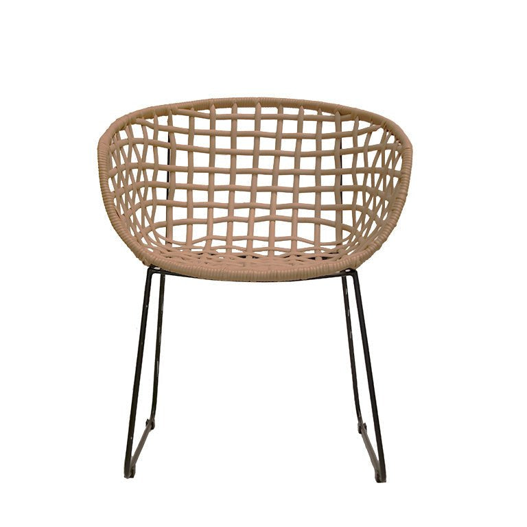 Pack 2 Silla Ratán acero Wilson