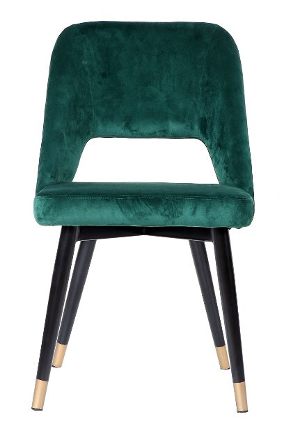 Cadeira de jantar verde Zaima