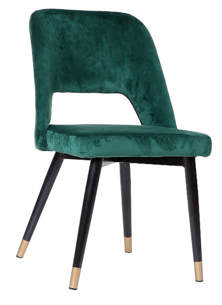 Cadeira de jantar verde Zaima