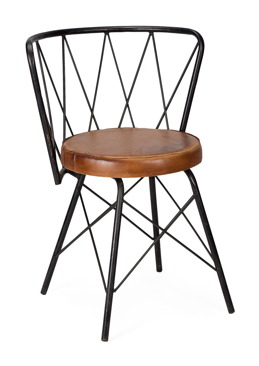 Vintage leer zwart leer Zonica