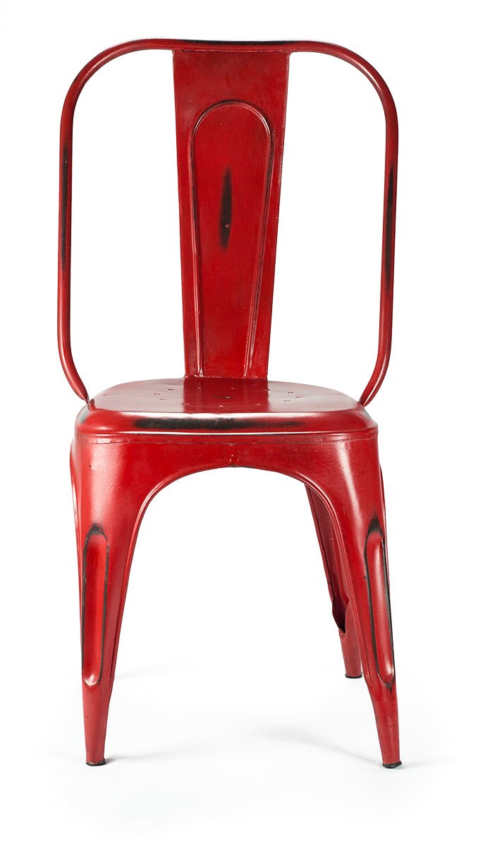Silla vintage tolix roja