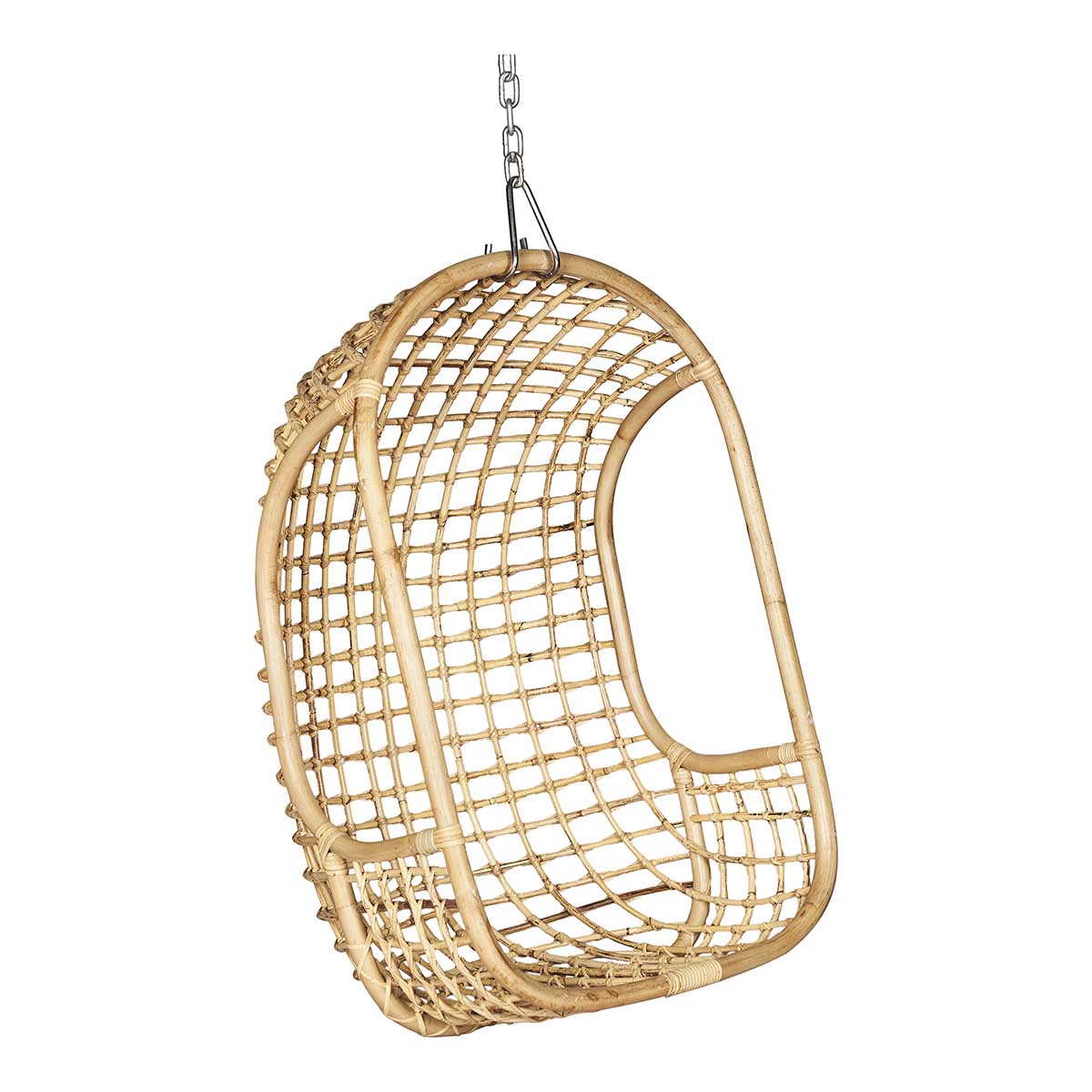 Sillón colgante rattán natural trenzado Rena - Vintahome
