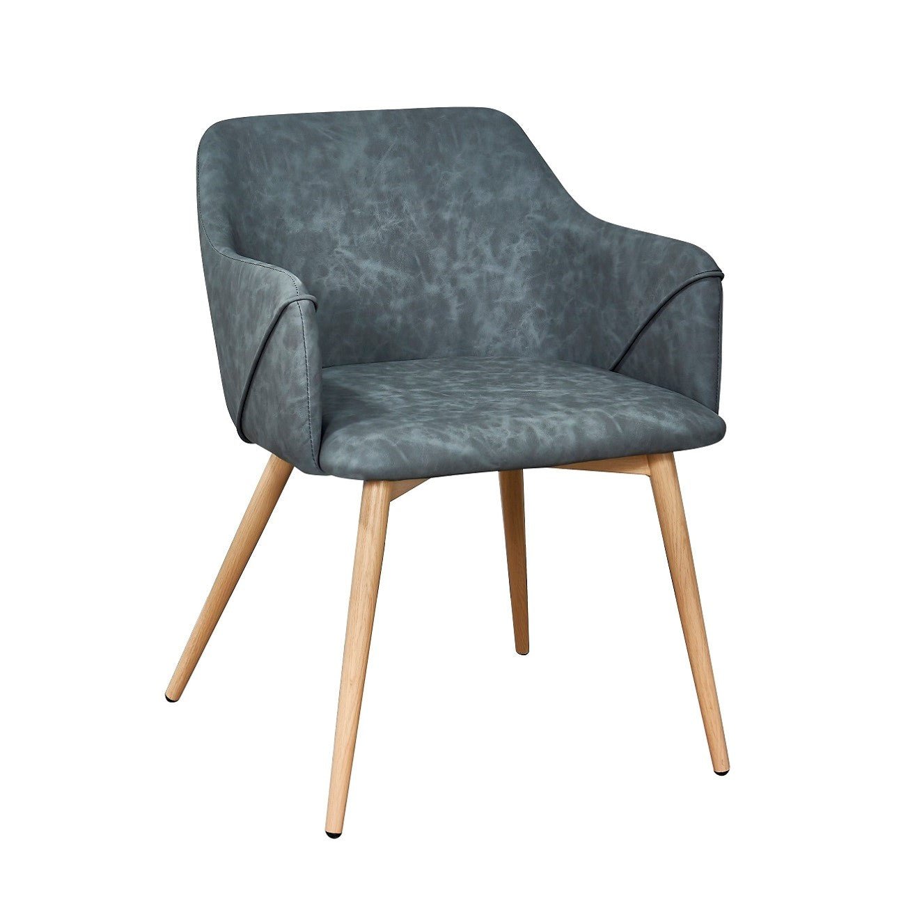 Sillón Comedor Jara piel sintetica Gris - Vintahome