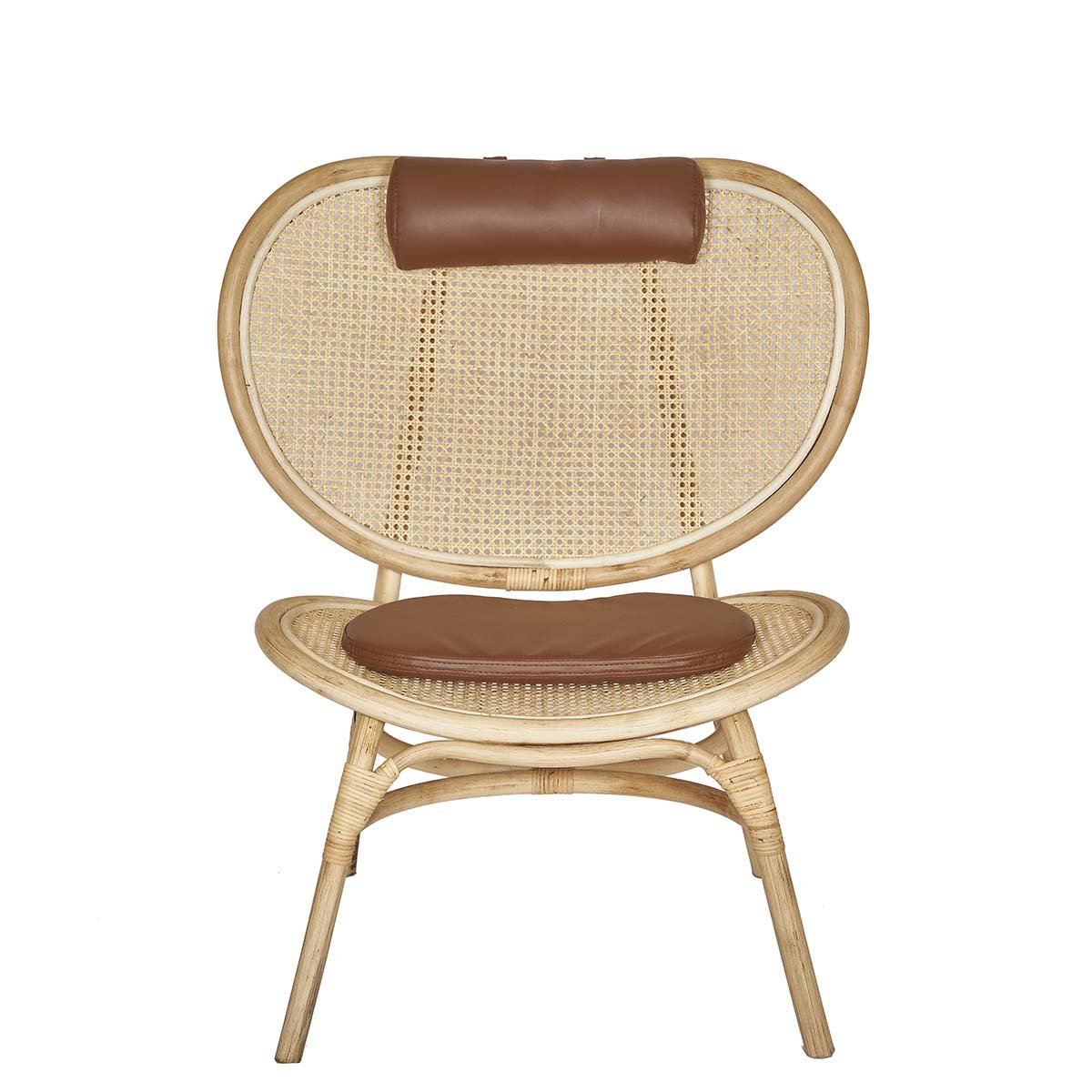 Sillón de bamboo y rattan natural Kenia - Vintahome