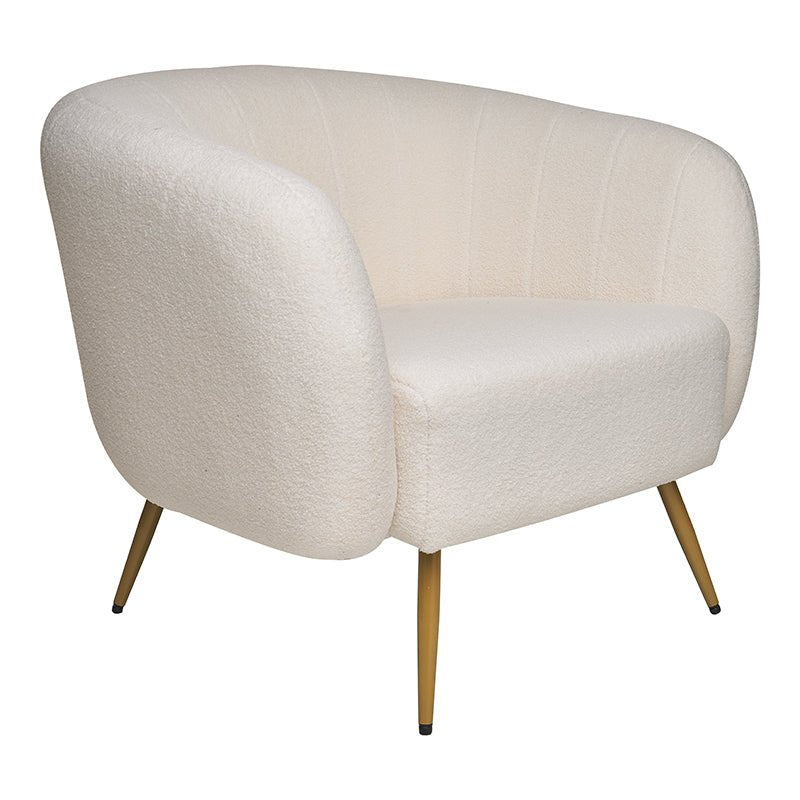 Sillón en tejido bouclé Clara - Vintahome