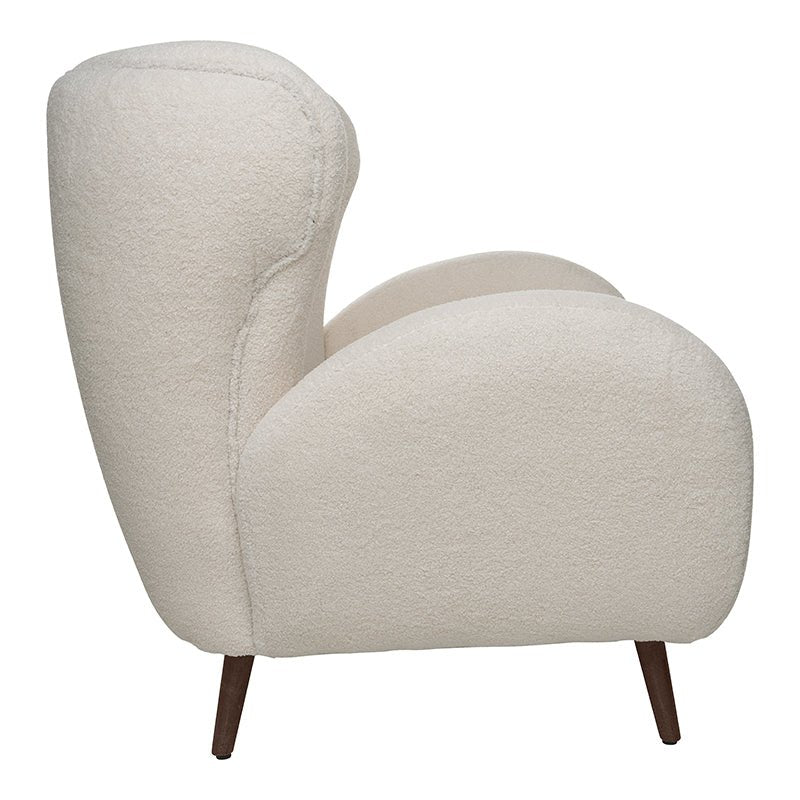 Sillón escandinavo tejido Bouclé Fleming - Vintahome