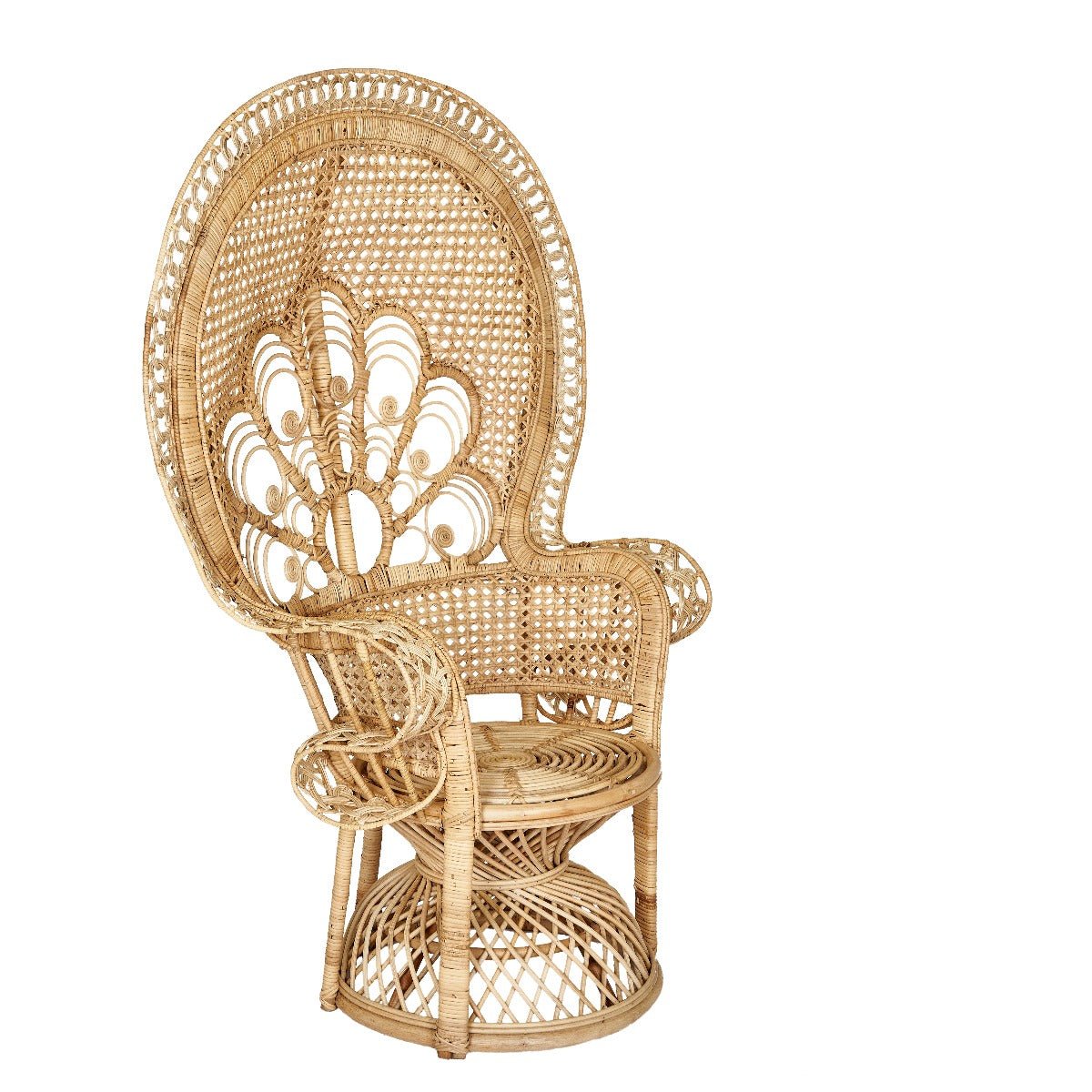 Sillón ratán natural Peacock - Vintahome