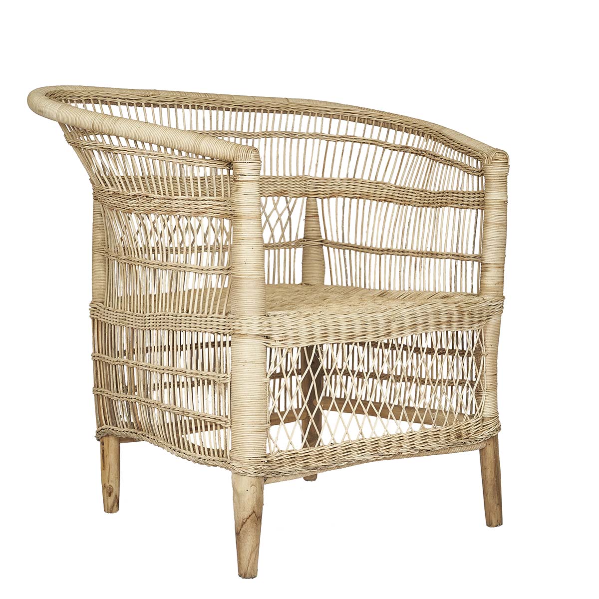 Sillón ratán natural Thai - Vintahome