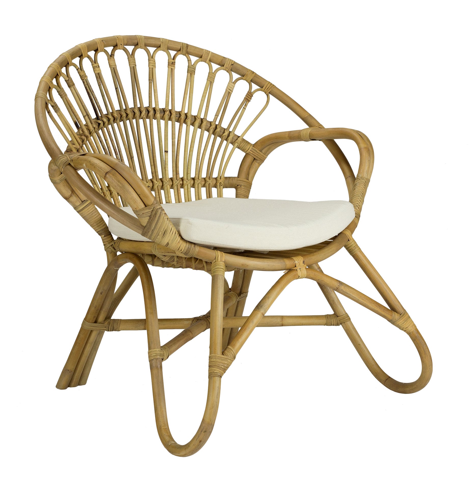 Sillón rattán natural Lahina - Vintahome