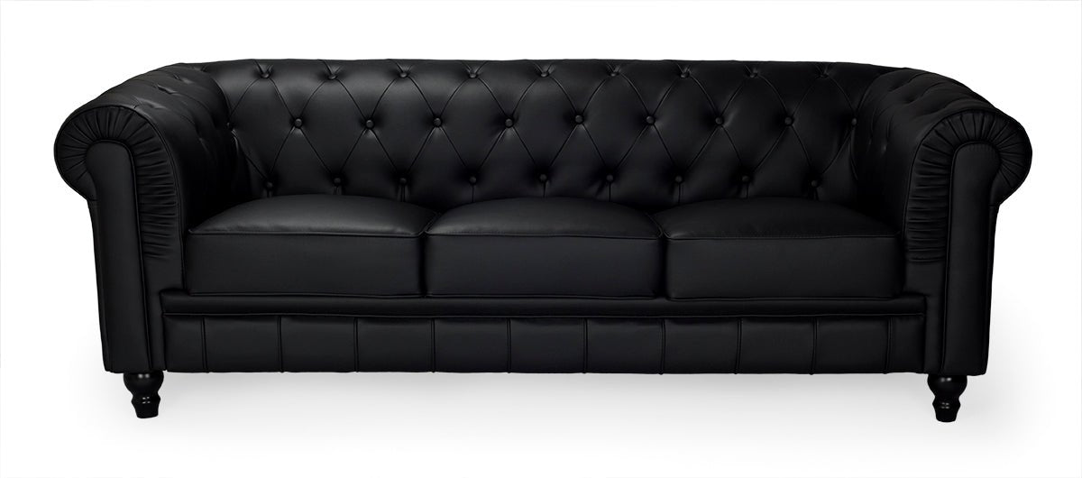 Sofá Chester de 3 plazas
#color_Negro