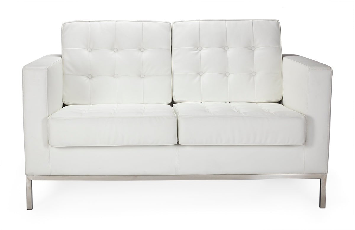 Sofá diseño Floren semipiel 2 plazas - Vintahome