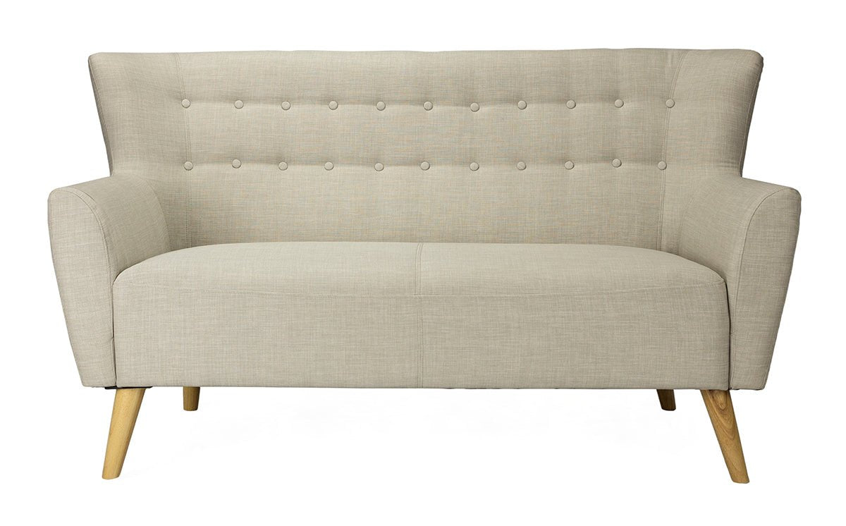 Sofá nórdico 2 plazas Vera beige - Vintahome