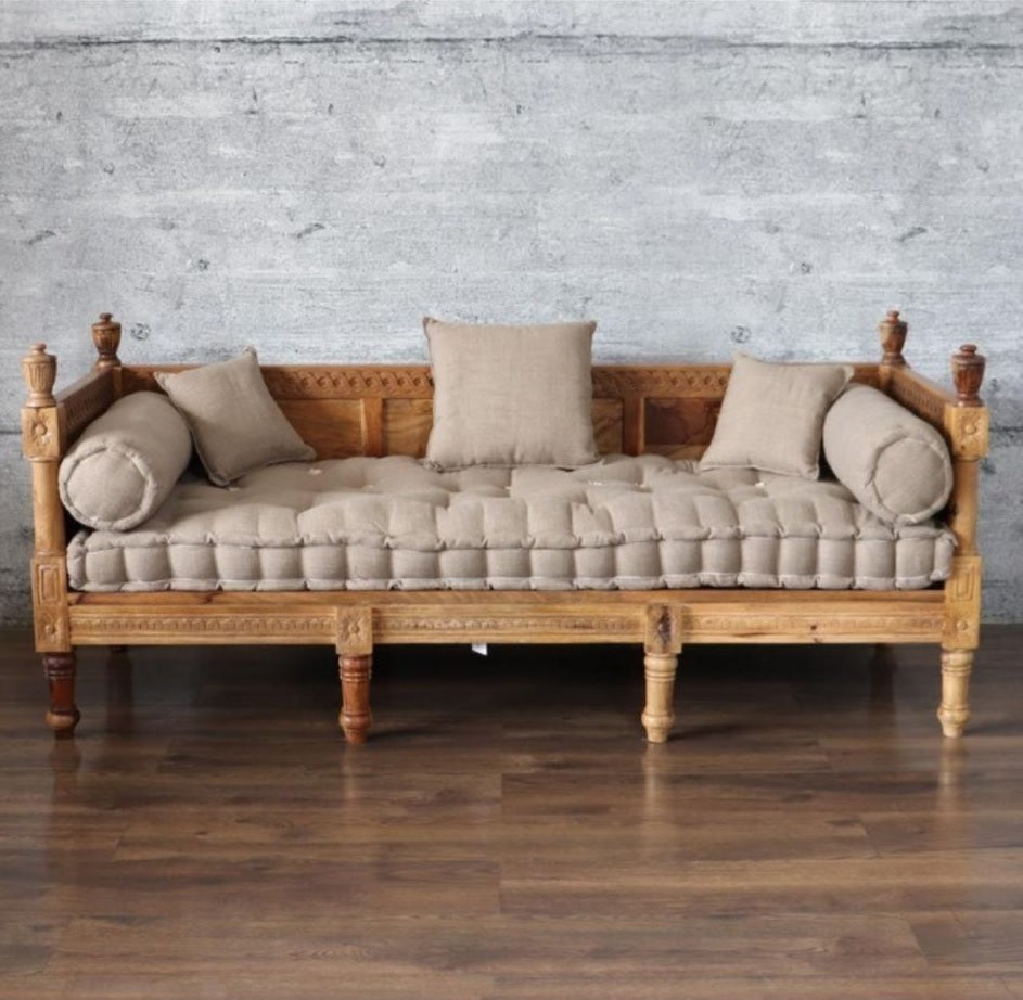 Compre sofás de madera maciza de mango